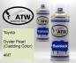Preview: Toyota, Oyster Pearl (Cladding Color), 4M7: 400ml Sprühdose + 400ml Klarlack - Set, von ATW Autoteile West.
